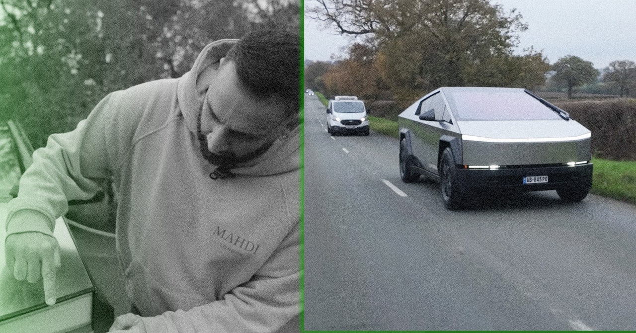 Illegal Rubberized Cybertruck Spotted On UK Roads